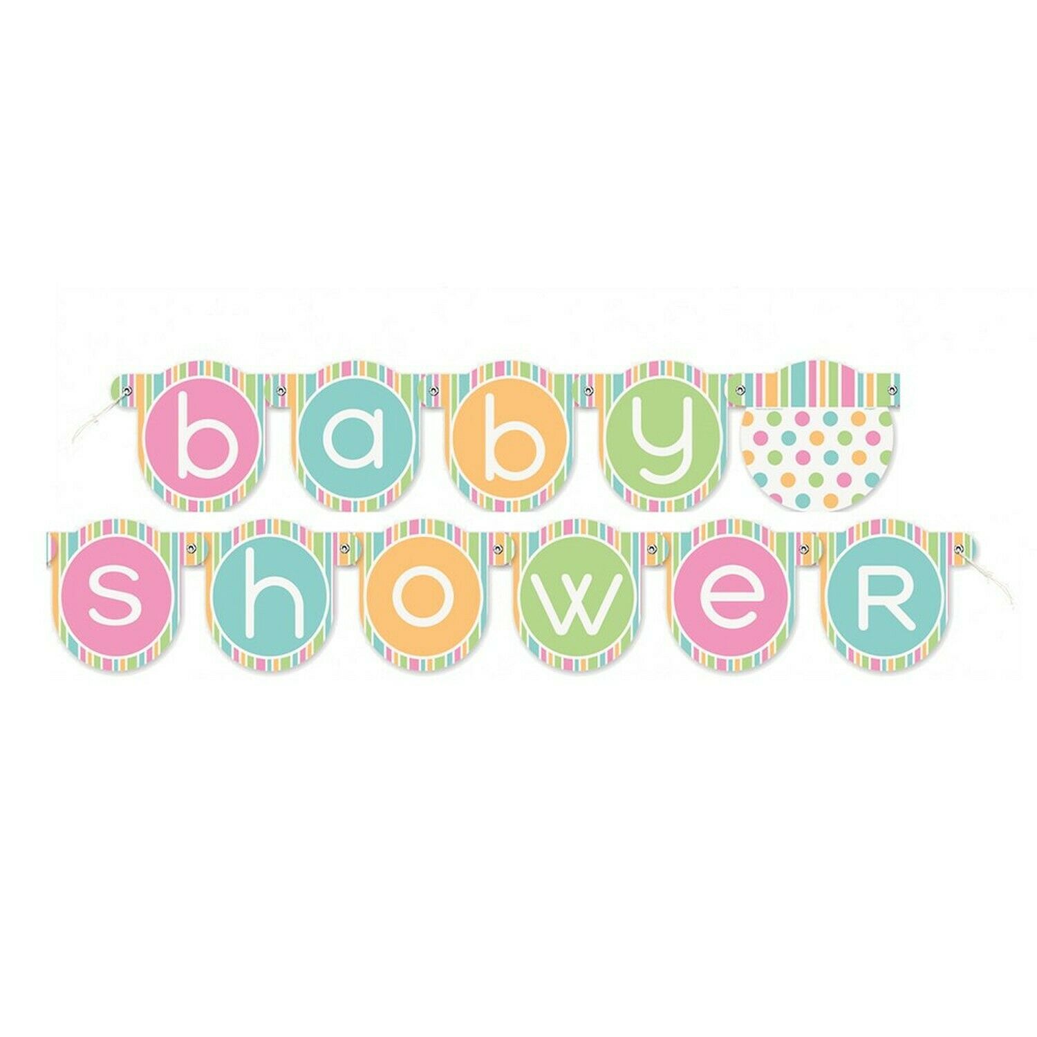 Pastel Baby Shower Jointed Banner